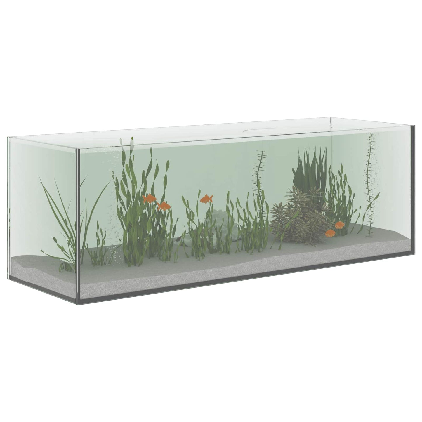 Akvarium med opbevaring Transparent 60 x 20 x 20 cm Glas