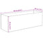 Akvarium med opbevaring Transparent 60 x 20 x 20 cm Glas