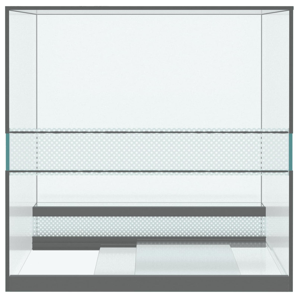 Terrarium med opbevaring Transparent 30 x 30 x 30 cm Glas