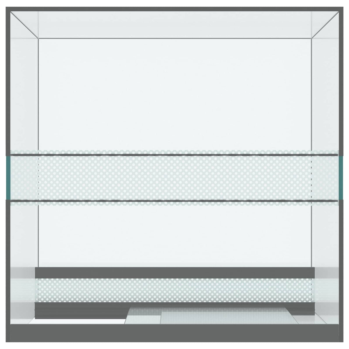 Terrarium med opbevaring Transparent 30 x 30 x 40 cm Glas