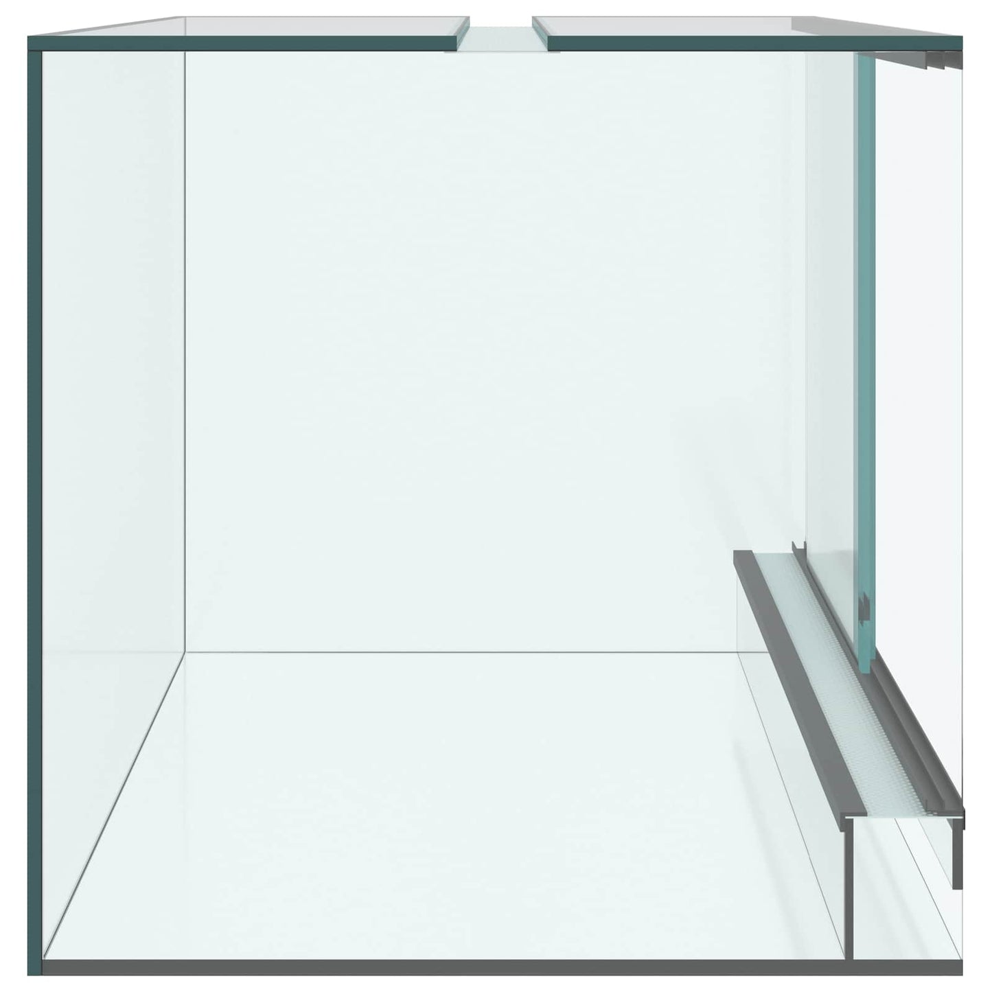 Terrarium med opbevaring Transparent 60 x 40 x 40 cm Glas