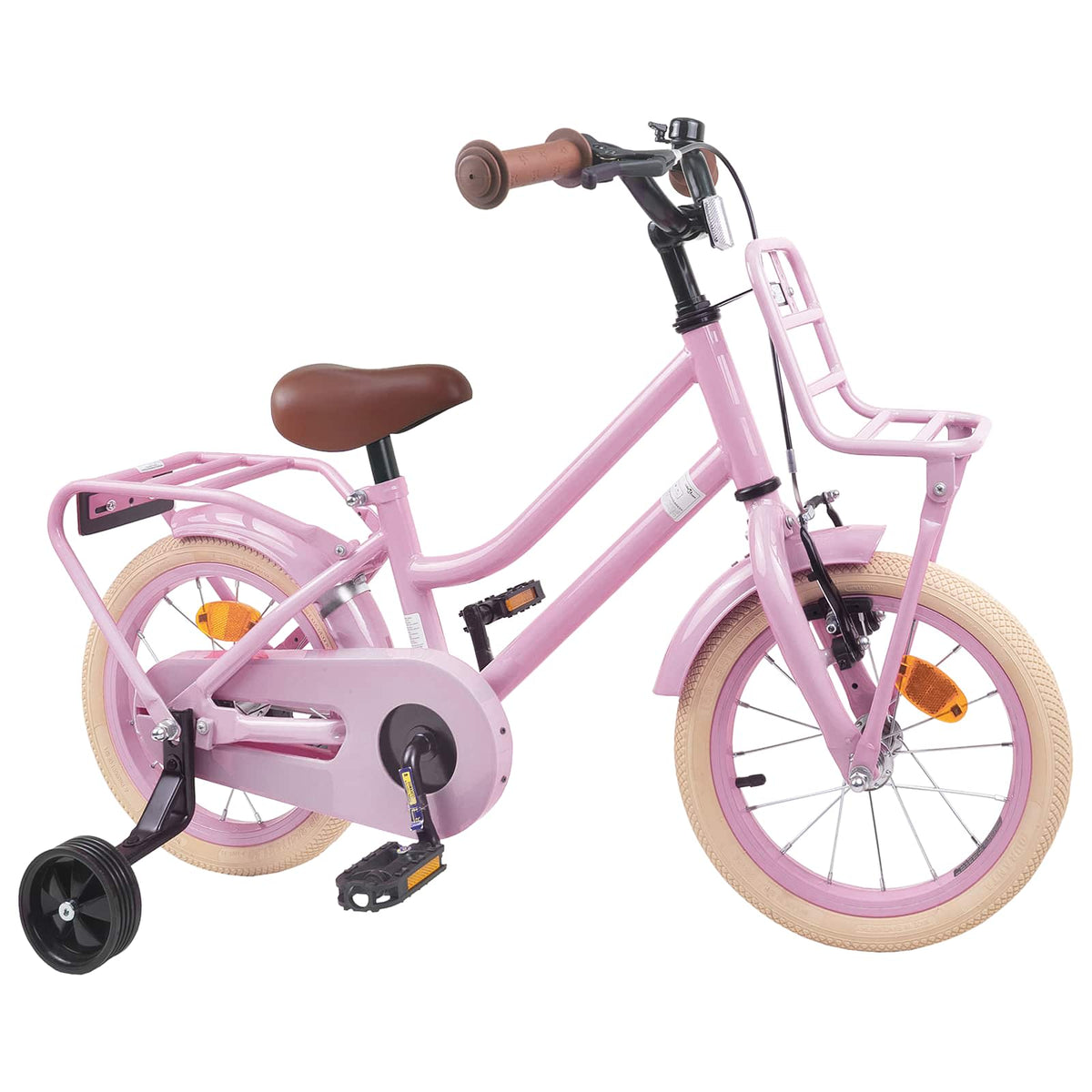 Børnecykel 16 tommer til 4-6 år gamle Lys pink