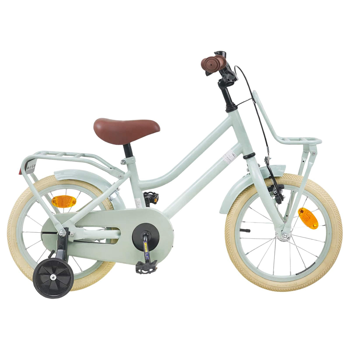 Børnecykel 14 tommer anbefalet til 3-5 år gammel Lys grøn