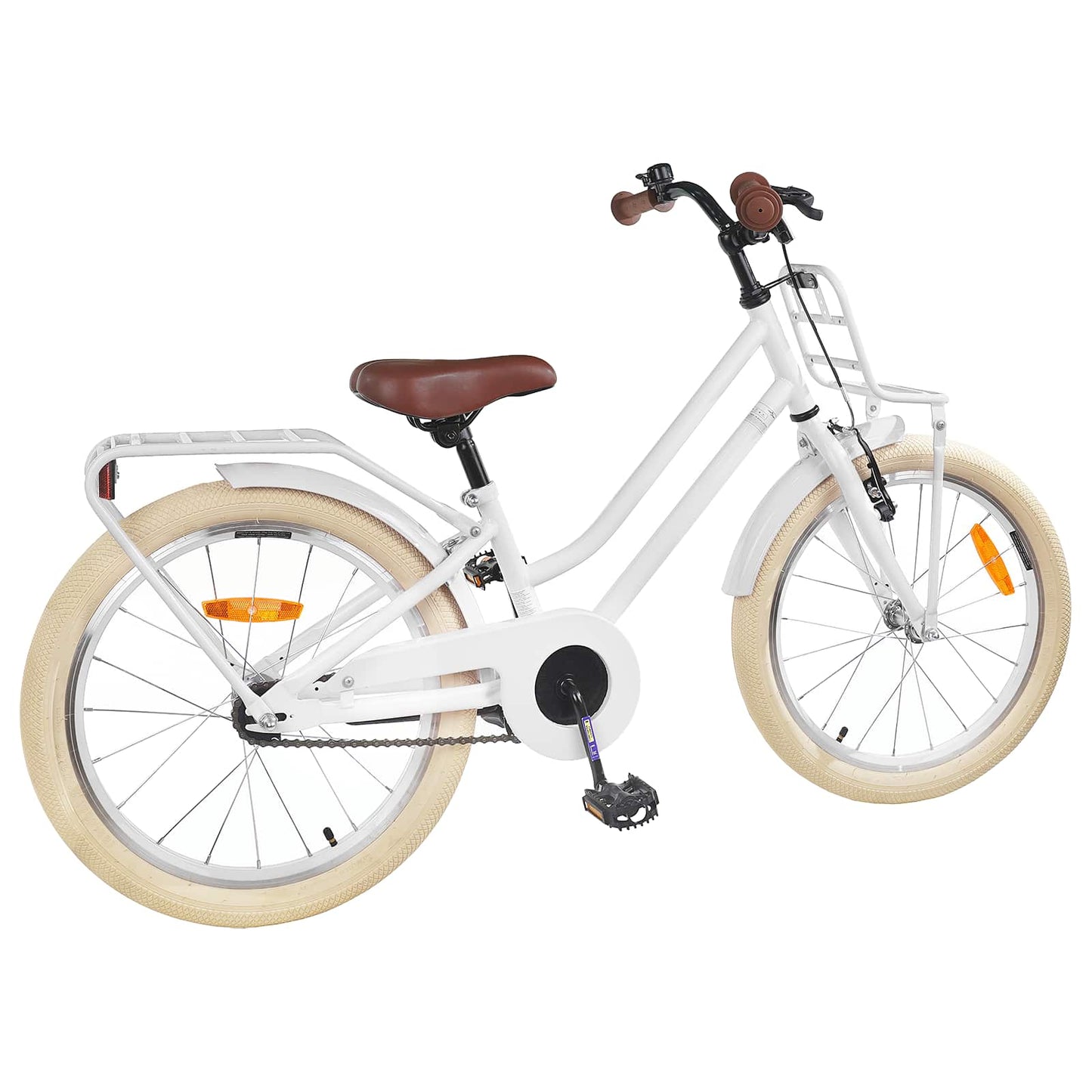 Børnecykel 20 tommer til børn i alderen 6-11 år Hvid