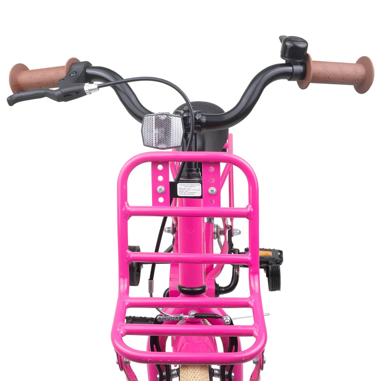 Børnecykel 12 tommer til 2-4 år gamle Mørk pink