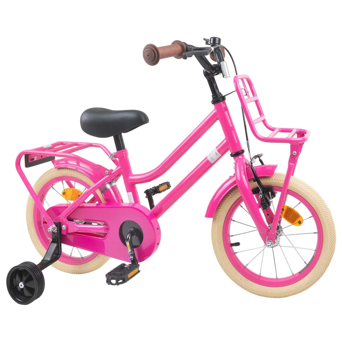 Børnecykel 12 tommer til 2-4 år gamle Mørk pink