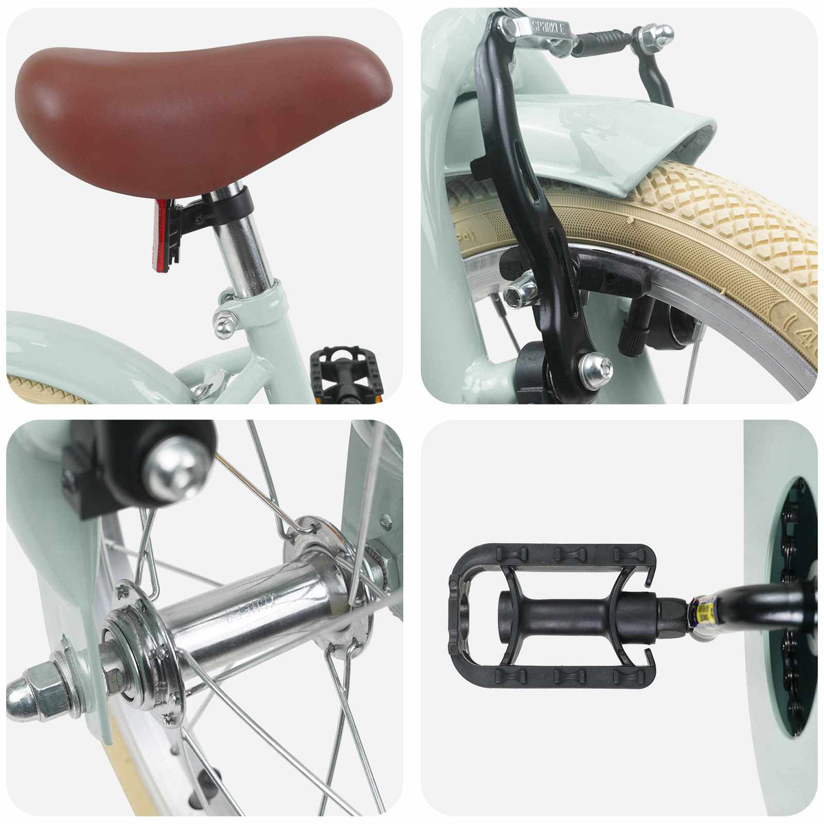 Børnecykel 12 tommer til 2-4 år gamle Lys grøn