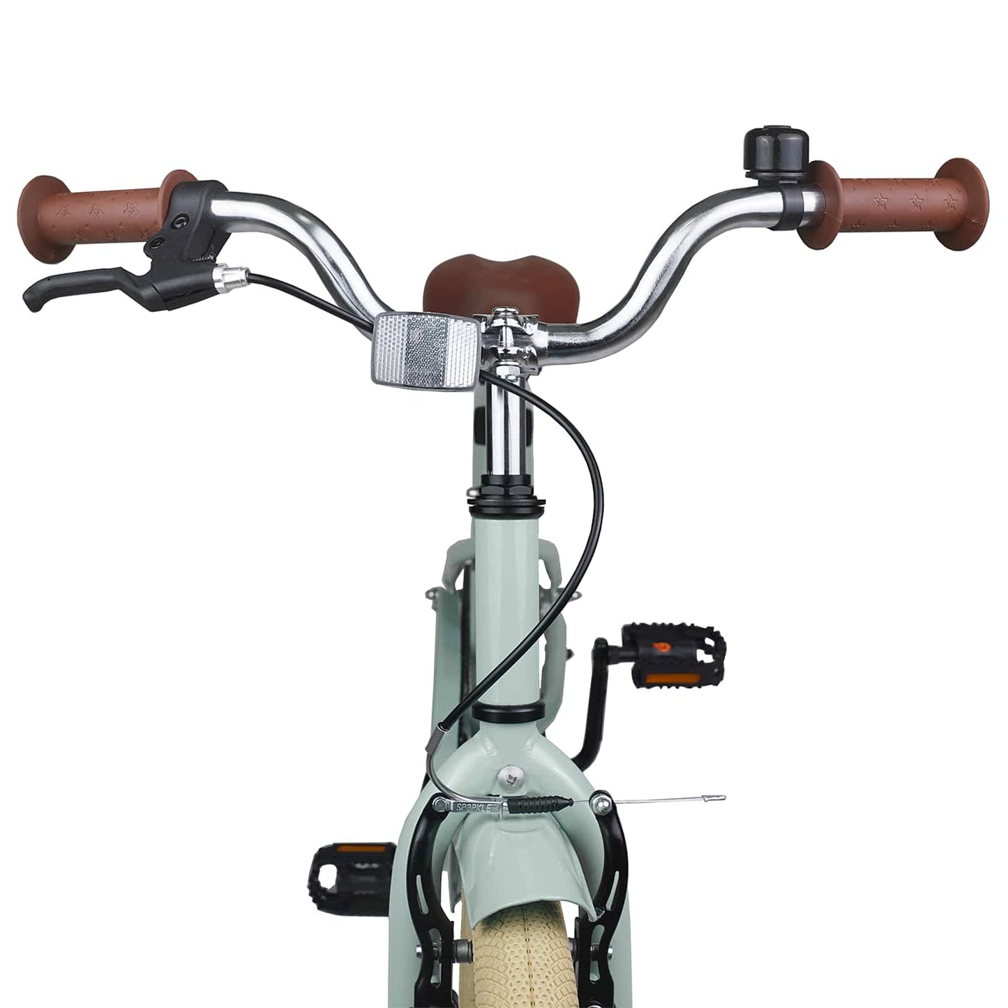 Børnecykel 20 tommer til børn i alderen 6-11 år Lys grøn