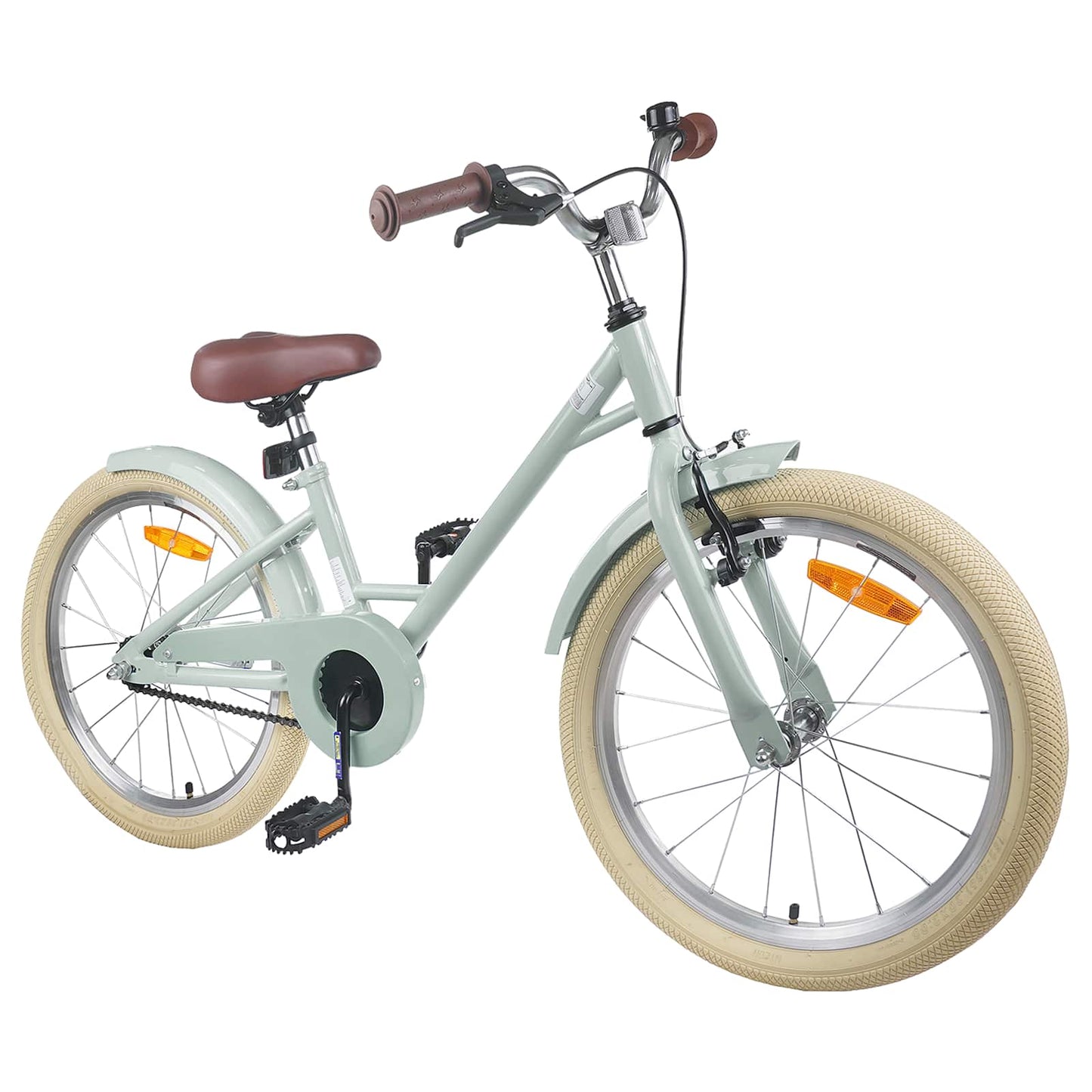 Børnecykel 20 tommer til børn i alderen 6-11 år Lys grøn