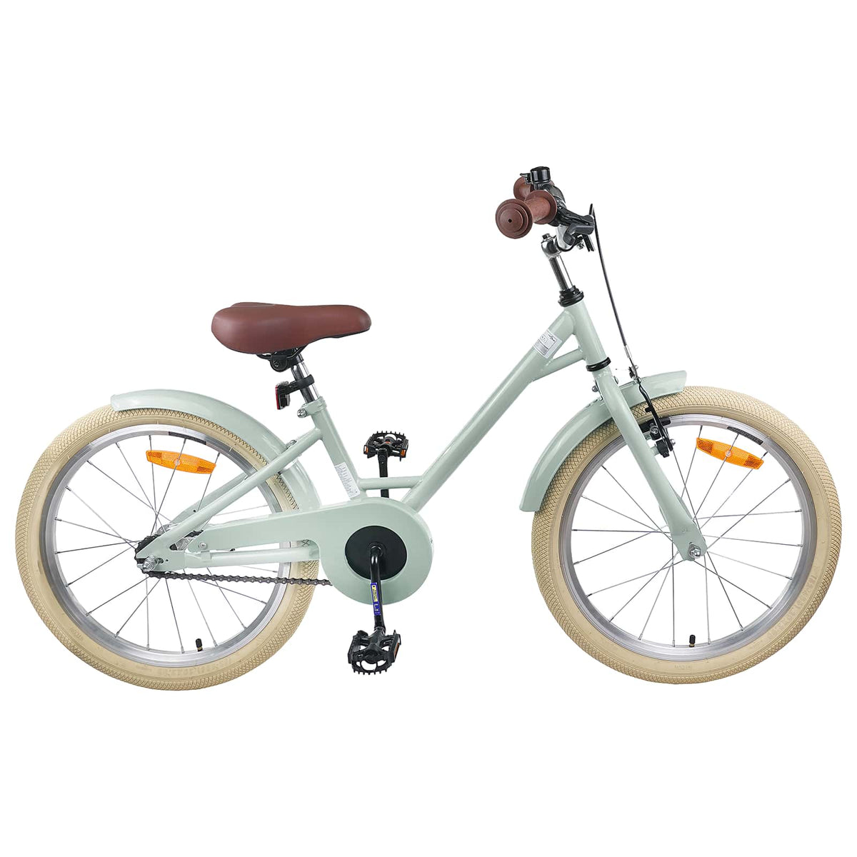 Børnecykel 20 tommer til børn i alderen 6-11 år Lys grøn