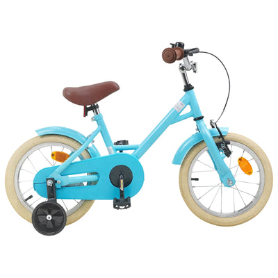 Børnecykel 14 tommer anbefalet til 3-5 år gammel Lyseblå
