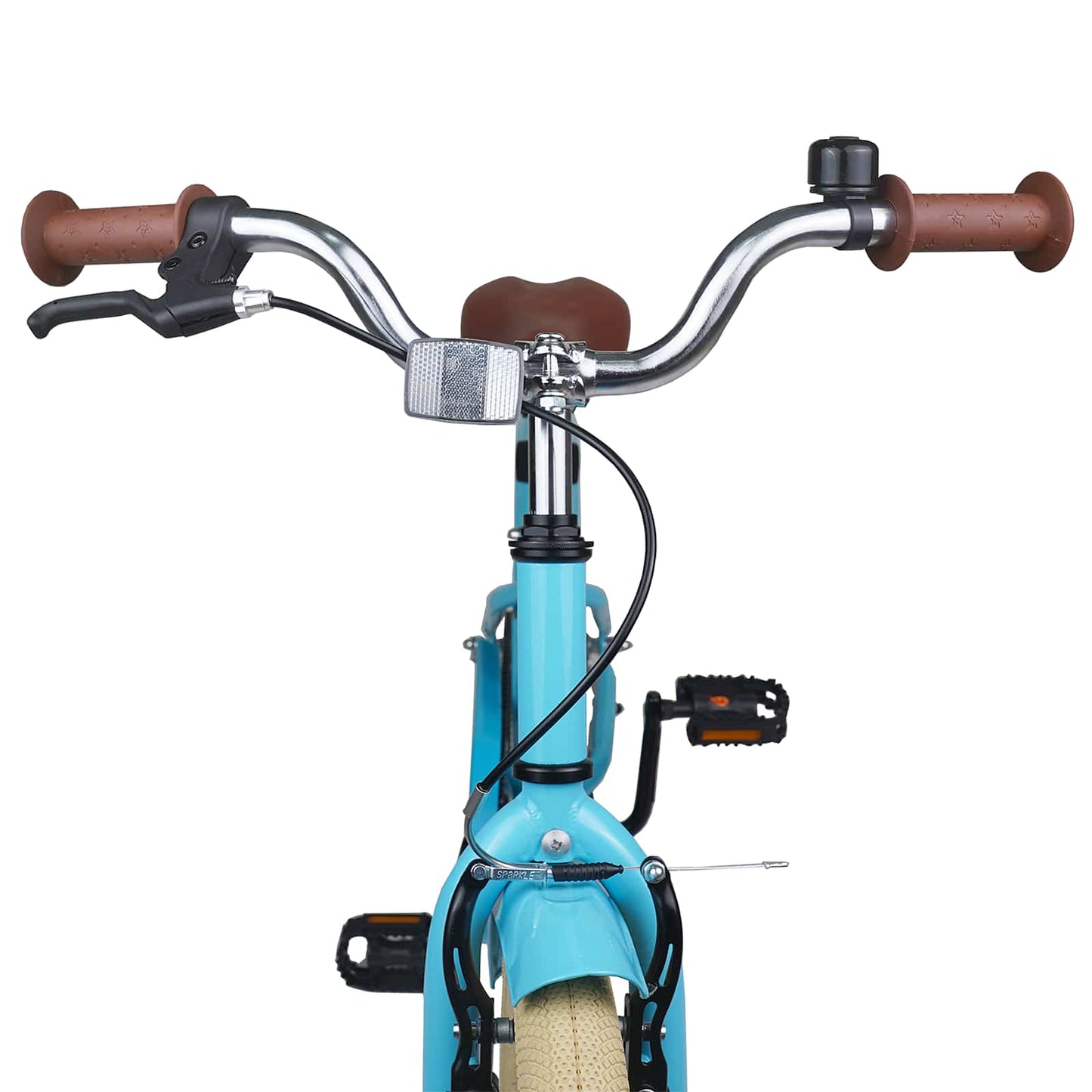 Børnecykel 18 tommer til 5-7 år gammel Lyseblå