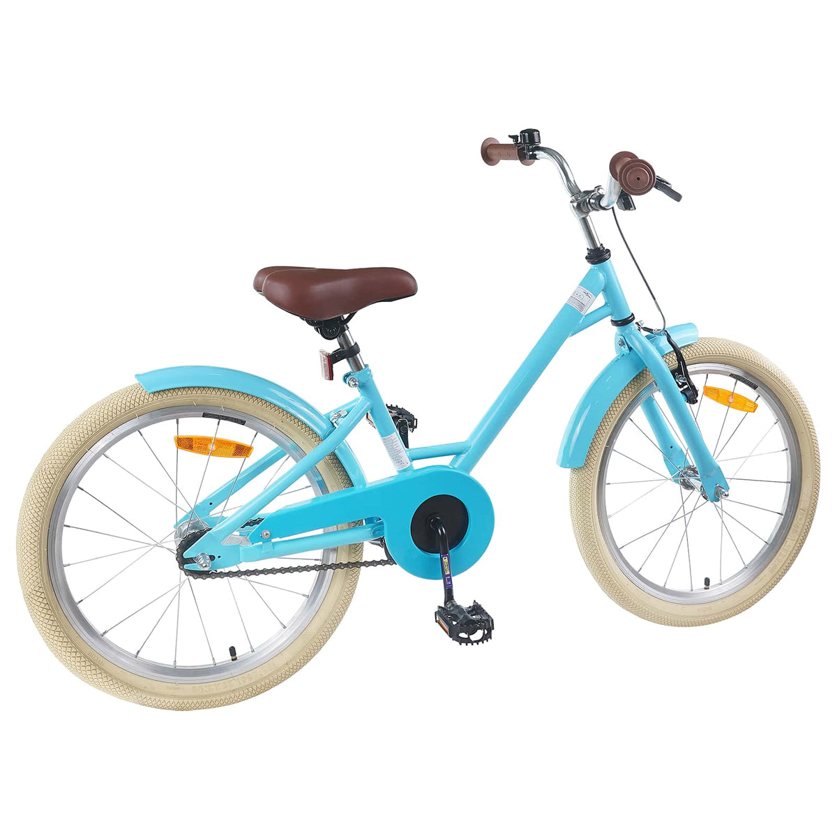 Børnecykel 18 tommer til 5-7 år gammel Lyseblå