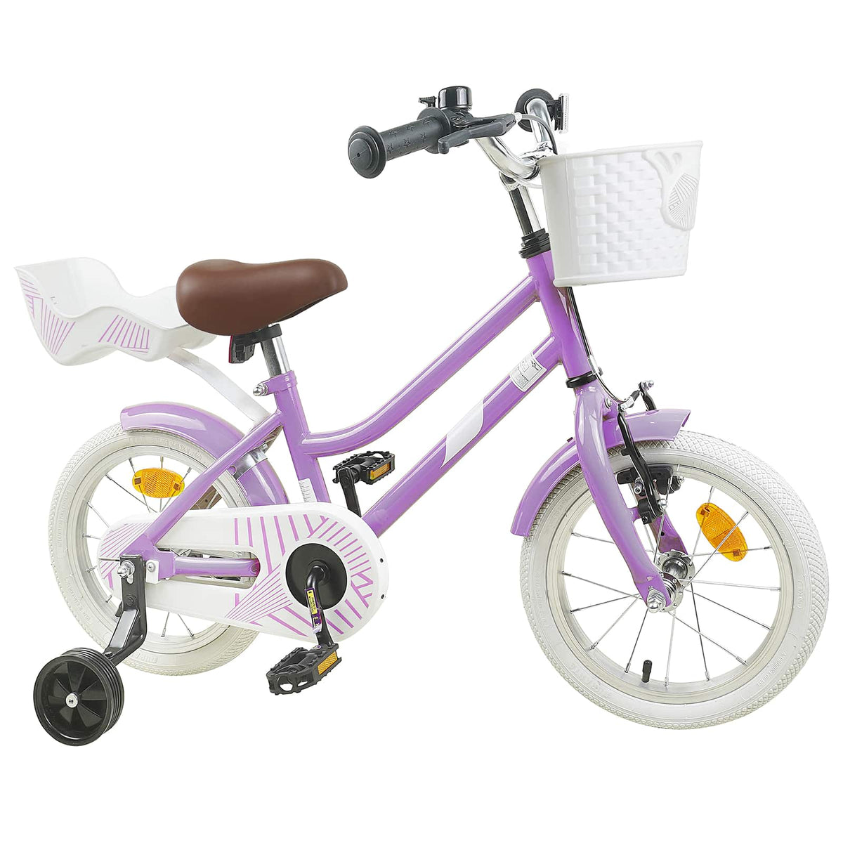 Børnecykel 14 tommer anbefalet til 3-5 år gammel Lilla