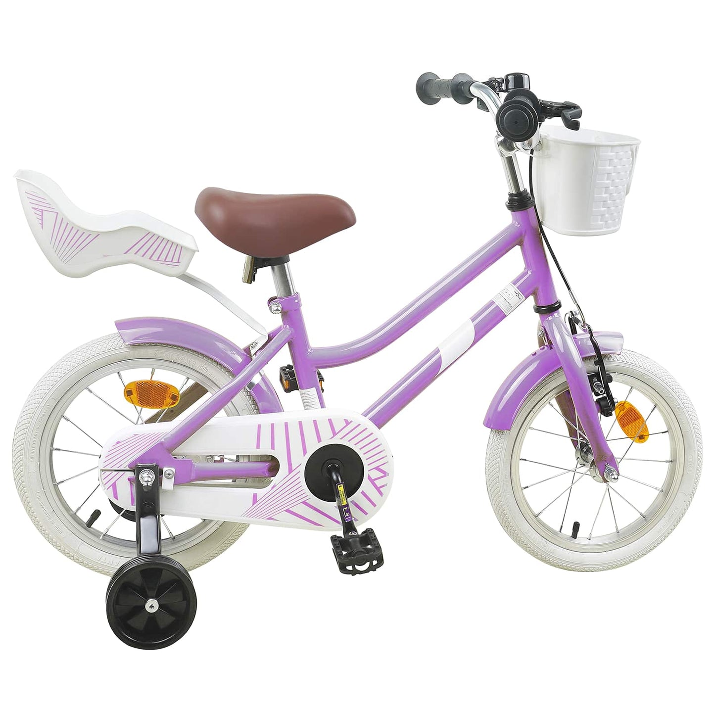 Børnecykel 14 tommer anbefalet til 3-5 år gammel Lilla