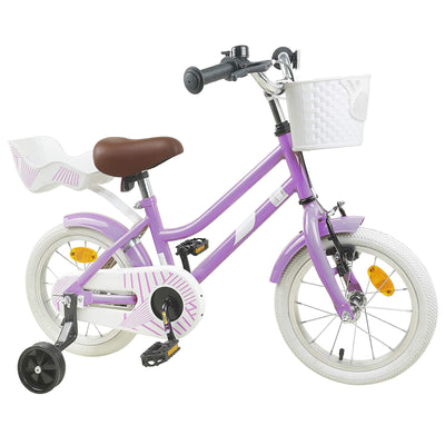 Børnecykel 16 tommer til 4-6 år gamle Lilla