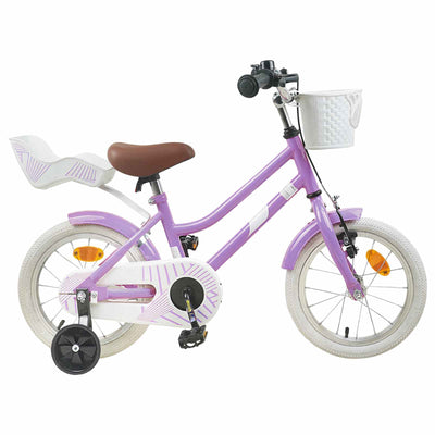Børnecykel 16 tommer til 4-6 år gamle Lilla