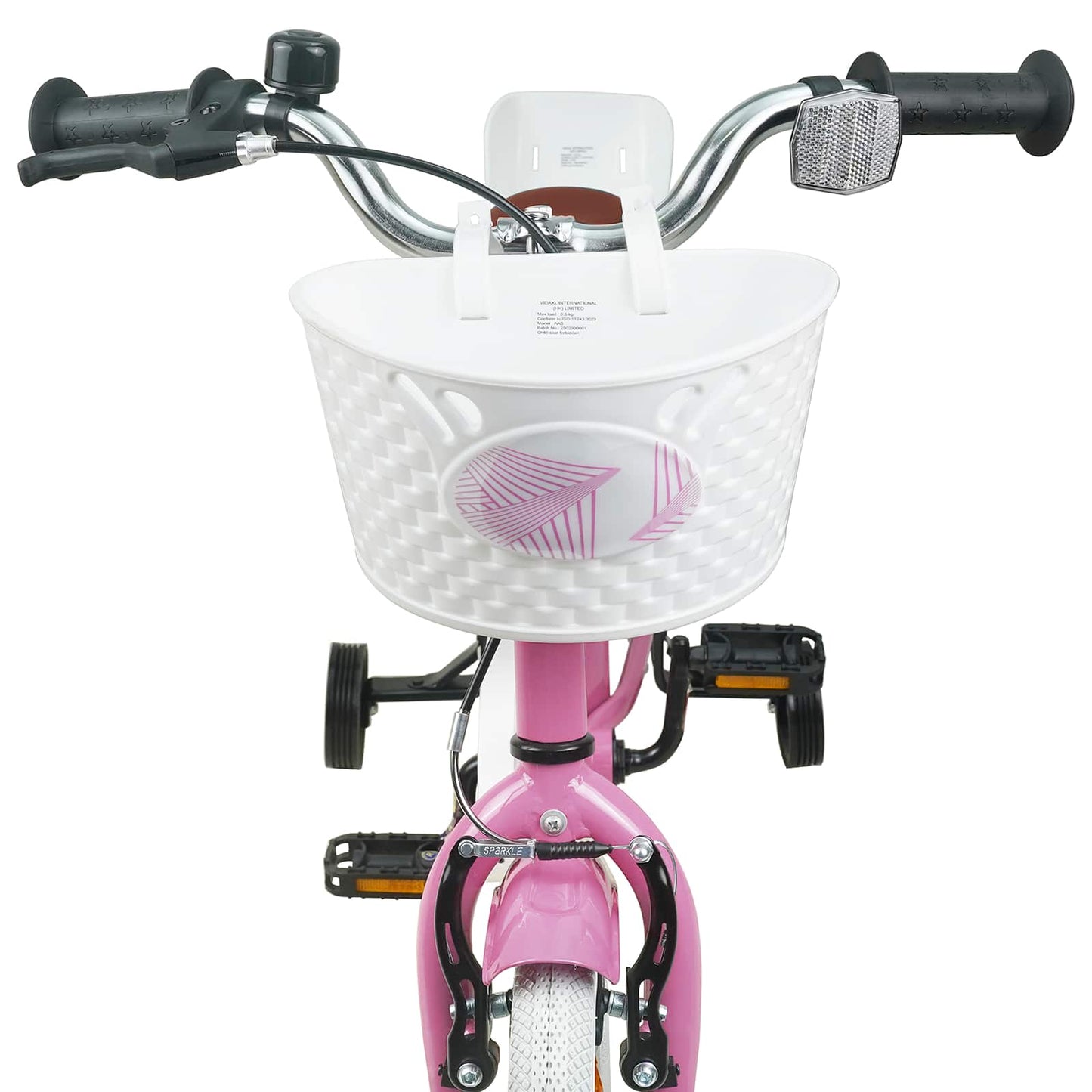 Børnecykel 12 tommer til 2-4 år gamle Lys pink