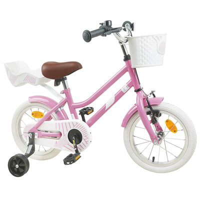 Børnecykel 14 tommer anbefalet til 3-5 år gammel Lys pink