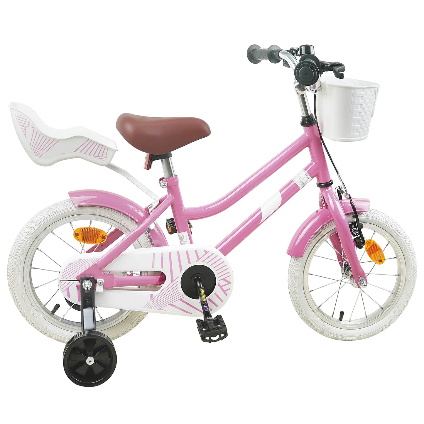 Børnecykel 16 tommer til 4-6 år gamle Lys pink