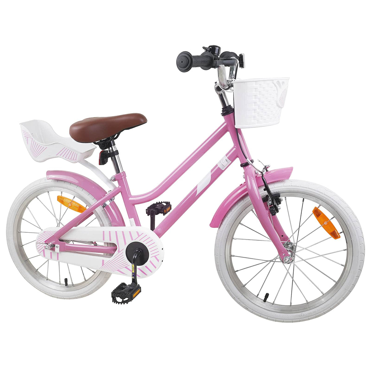 Børnecykel 18 tommer til 5-7 år gammel Lys pink