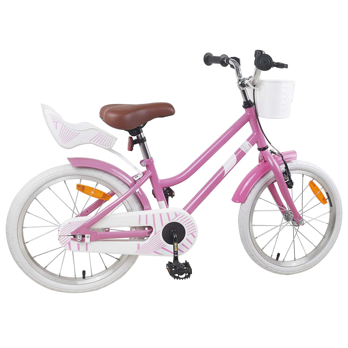 Børnecykel 18 tommer til 5-7 år gammel Lys pink