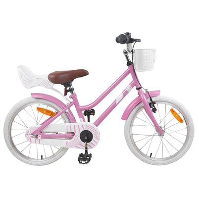 Børnecykel 18 tommer til 5-7 år gammel Lys pink