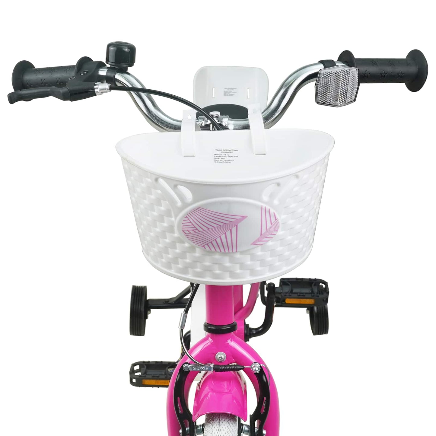 Børnecykel 14 tommer anbefalet til 3-5 år gammel Mørk pink