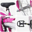 Børnecykel 18 tommer til 5-7 år gammel Mørk pink