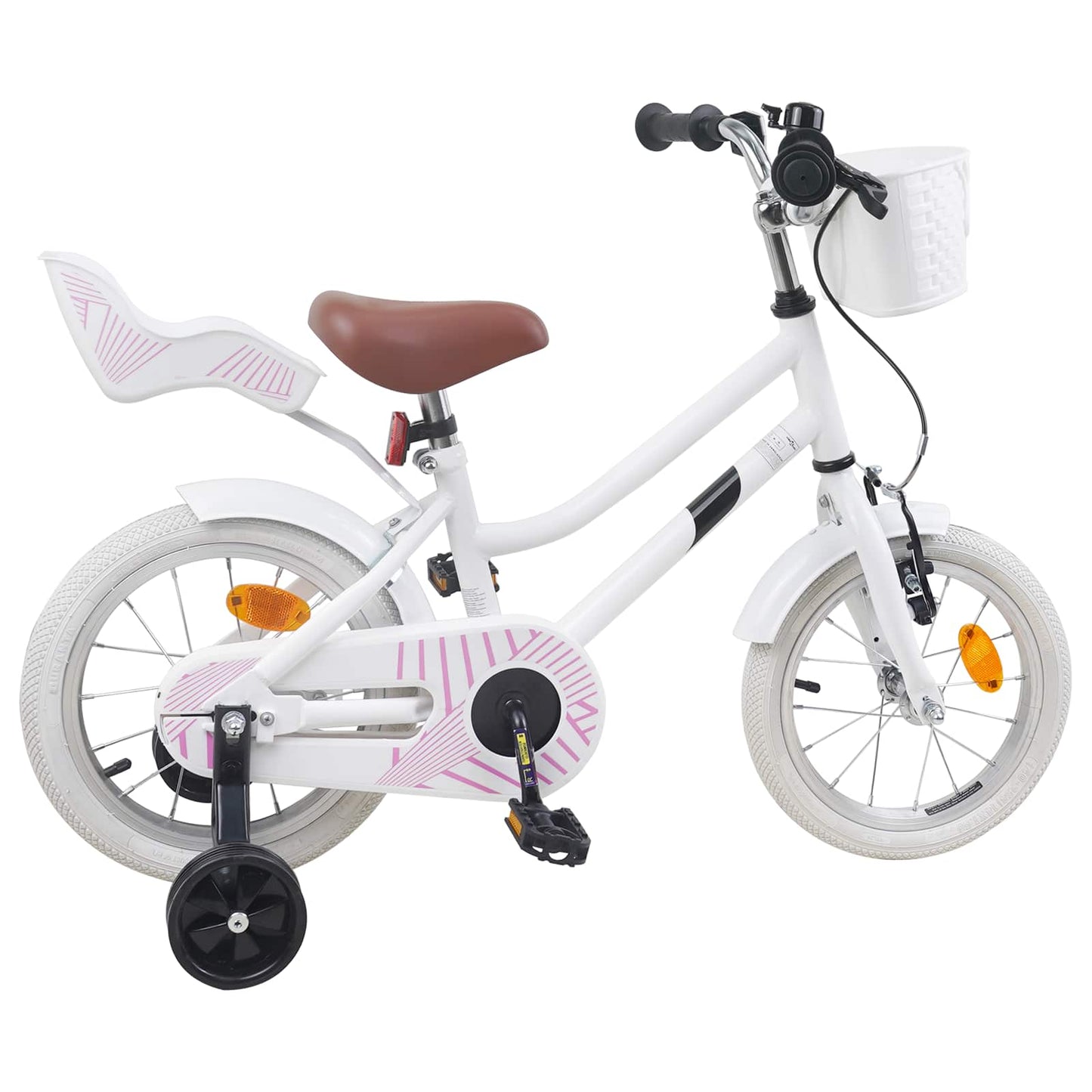 Børnecykel 12 tommer til 2-4 år gamle Hvid