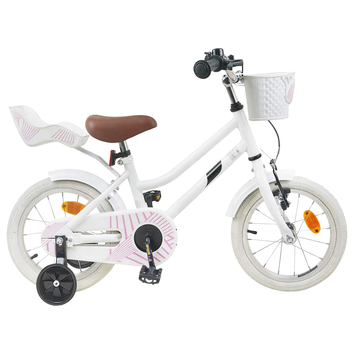 Børnecykel 12 tommer til 2-4 år gamle Hvid
