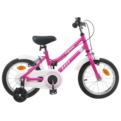 Børnecykel 12 tommer til 2-4 år gamle Pink Hvid
