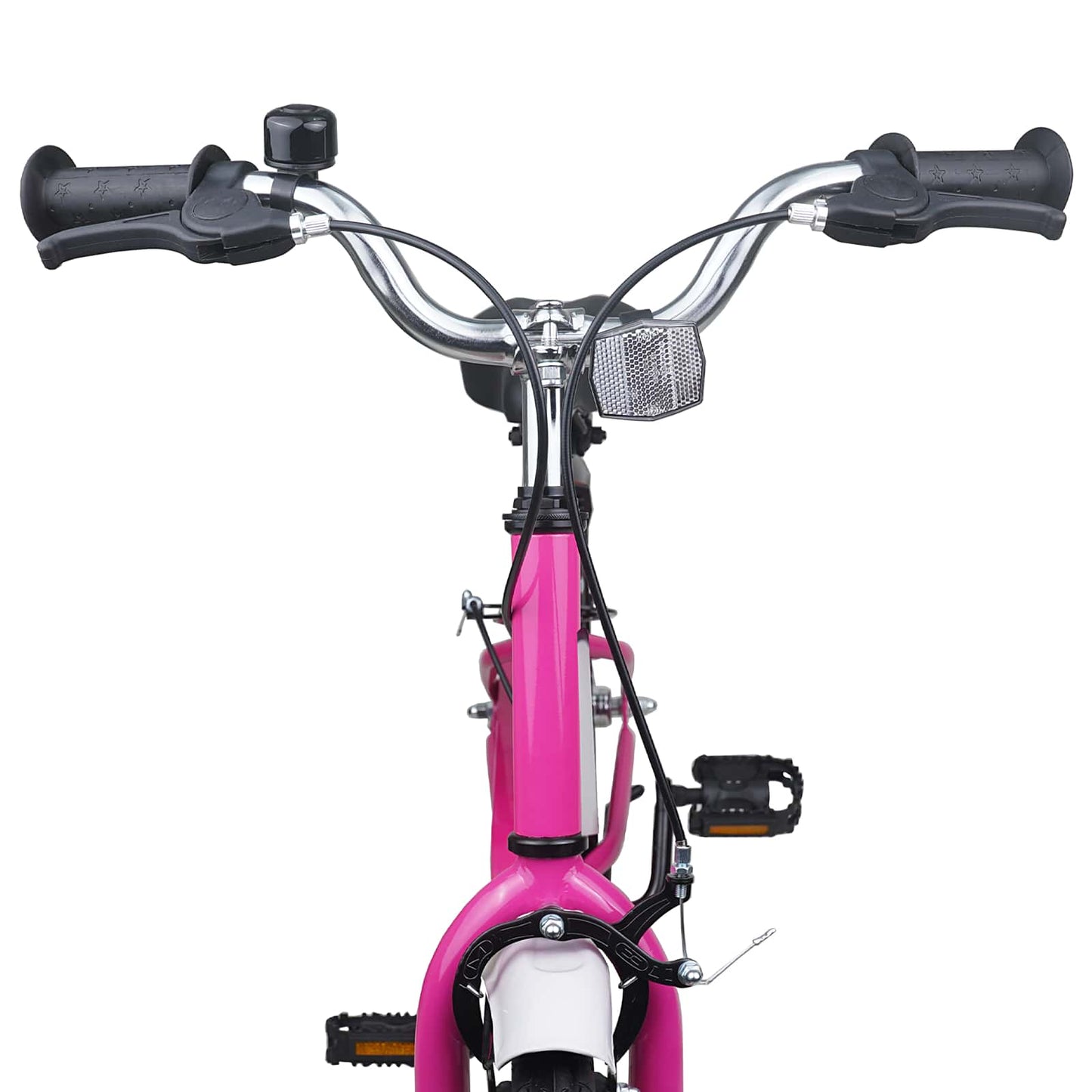 Børnecykel 18 tommer til 5-7 år gammel Pink Hvid