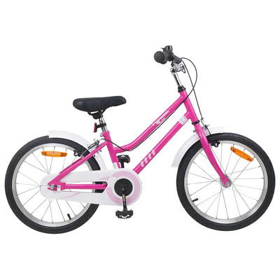 Børnecykel 18 tommer til 5-7 år gammel Pink Hvid