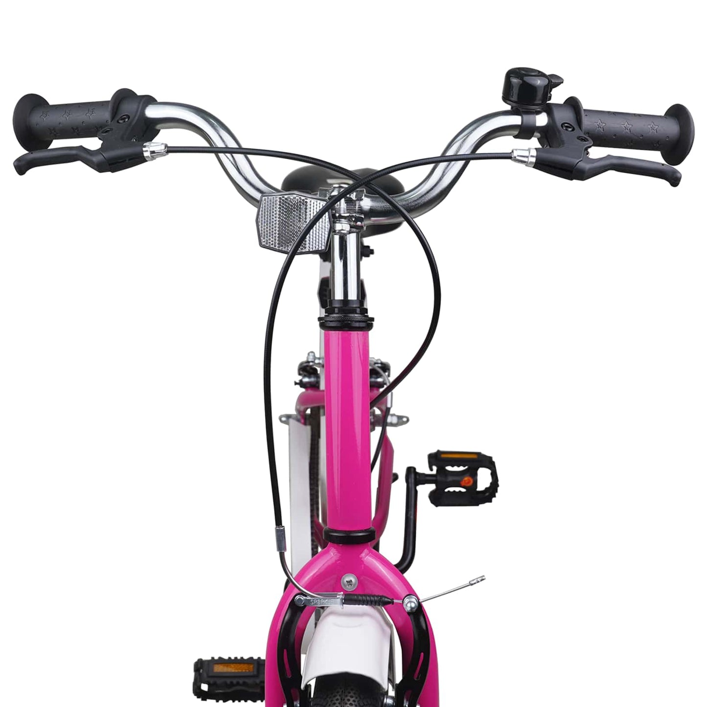 Børnecykel 20 tommer til børn i alderen 6-11 år Pink Hvid