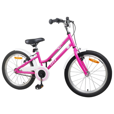 Børnecykel 20 tommer til børn i alderen 6-11 år Pink Hvid