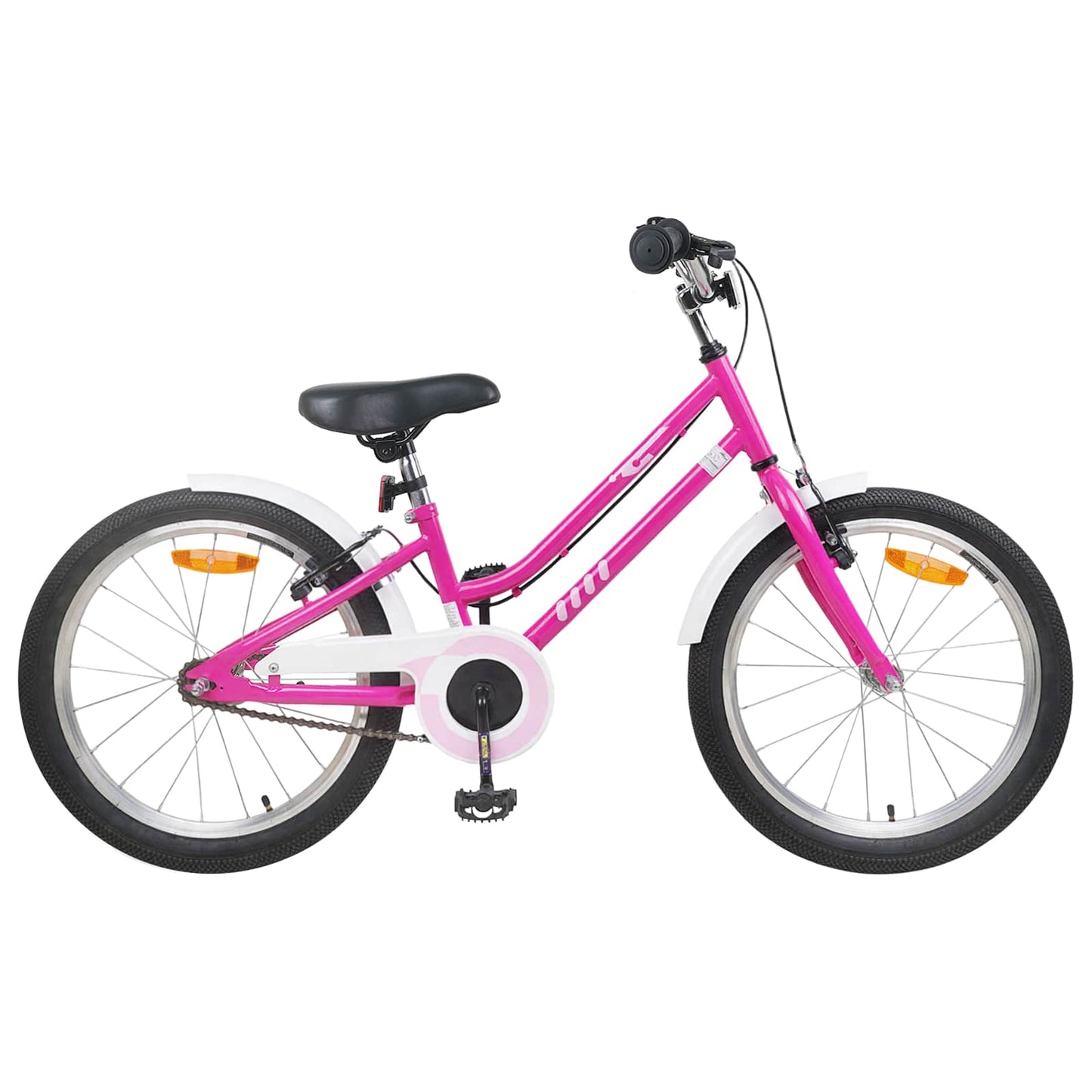 Børnecykel 20 tommer til børn i alderen 6-11 år Pink Hvid