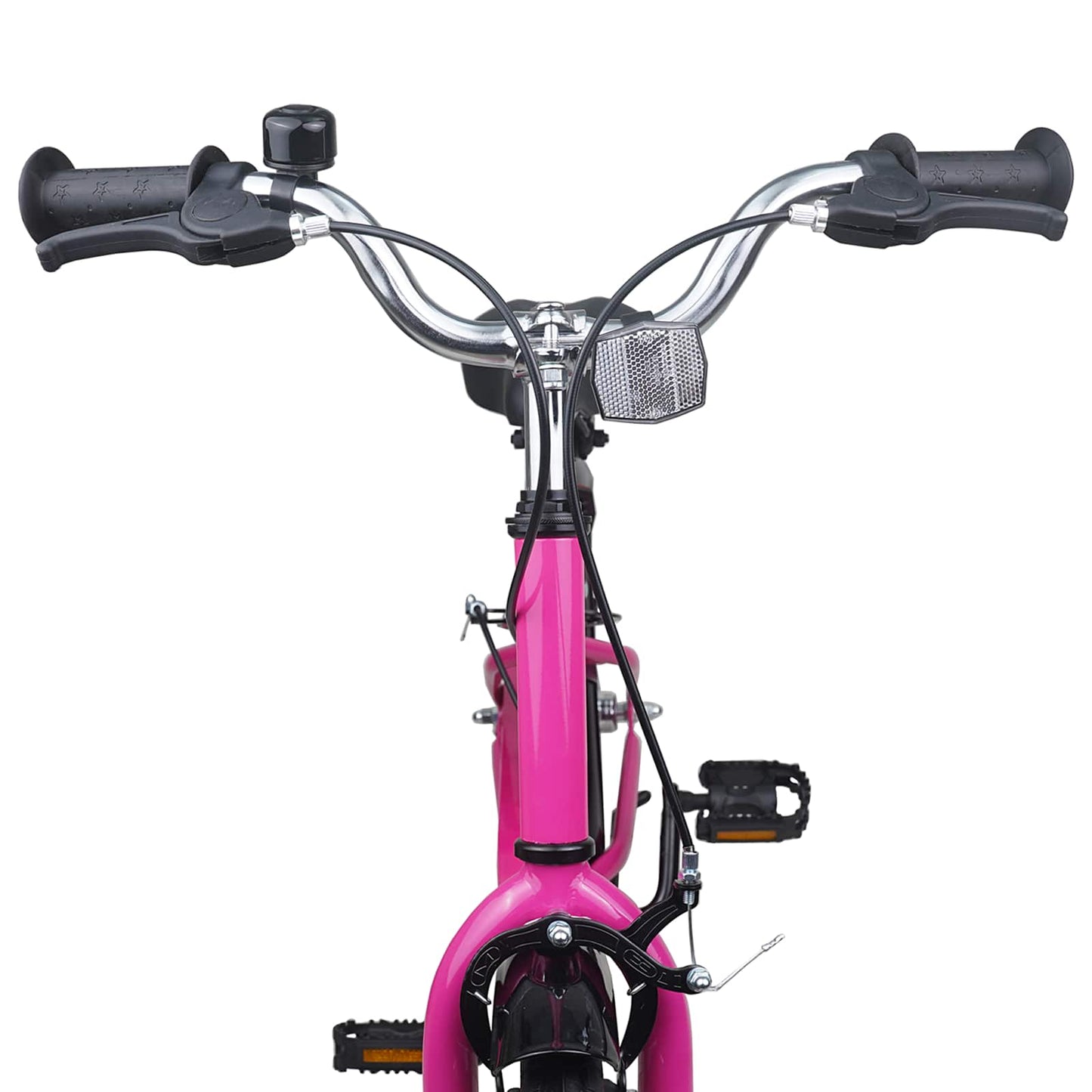 Børnecykel 18 tommer til 5-7 år gammel Pink Sort