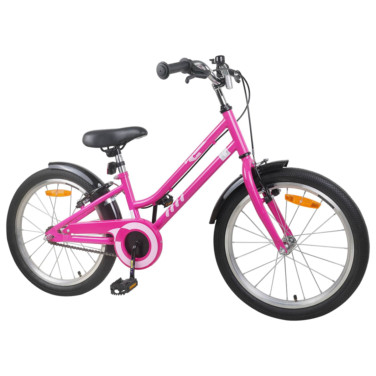 Børnecykel 20 tommer til børn i alderen 6-11 år Pink Sort