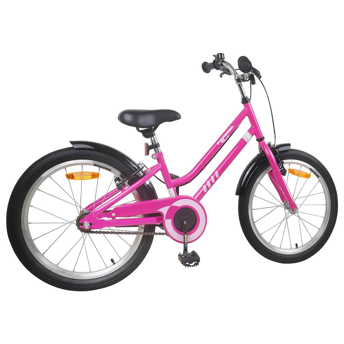Børnecykel 20 tommer til børn i alderen 6-11 år Pink Sort
