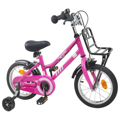 Børnecykel 12 tommer til 2-4 år gamle Pink og Sort