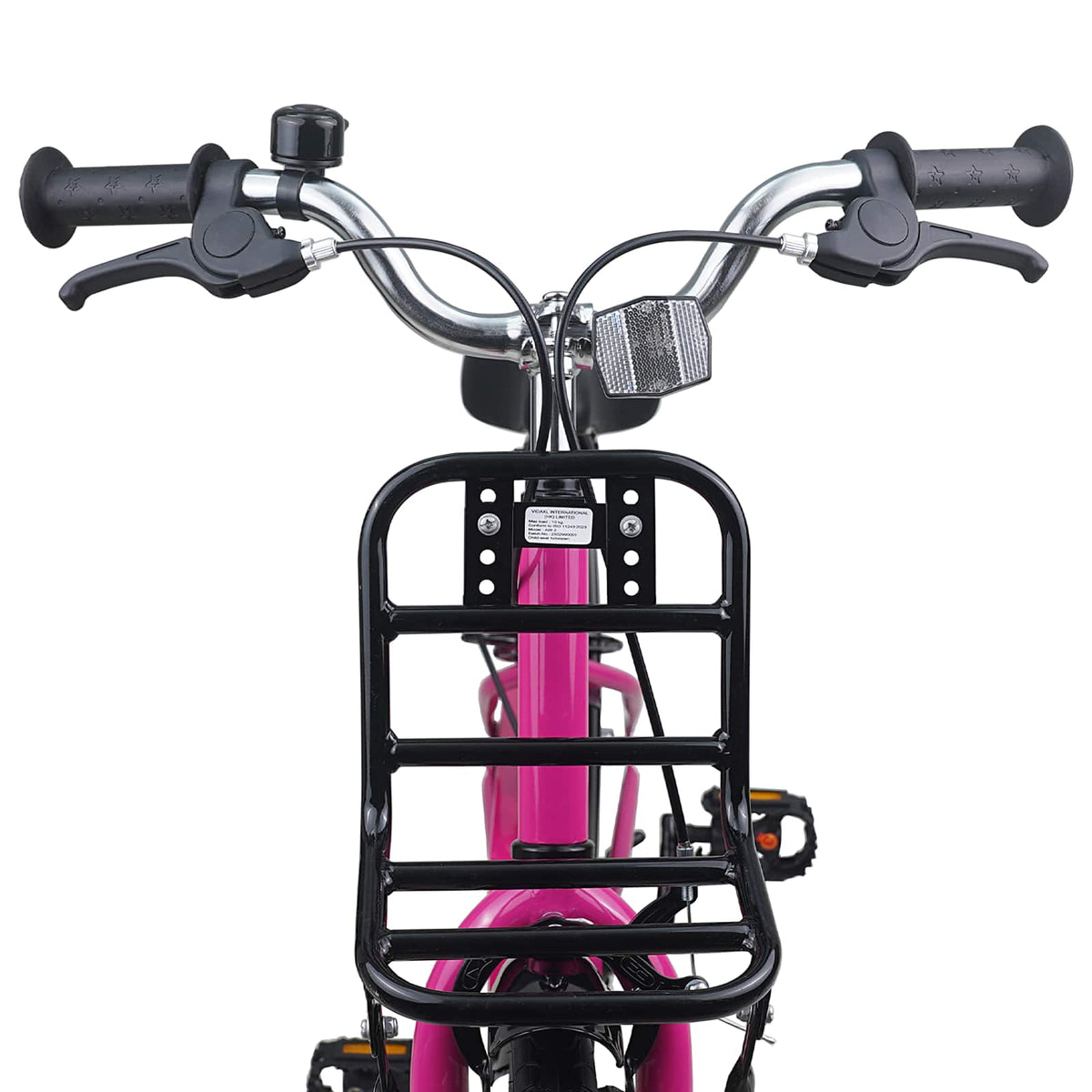 Børnecykel 18 tommer til 5-7 år gammel Pink og Sort