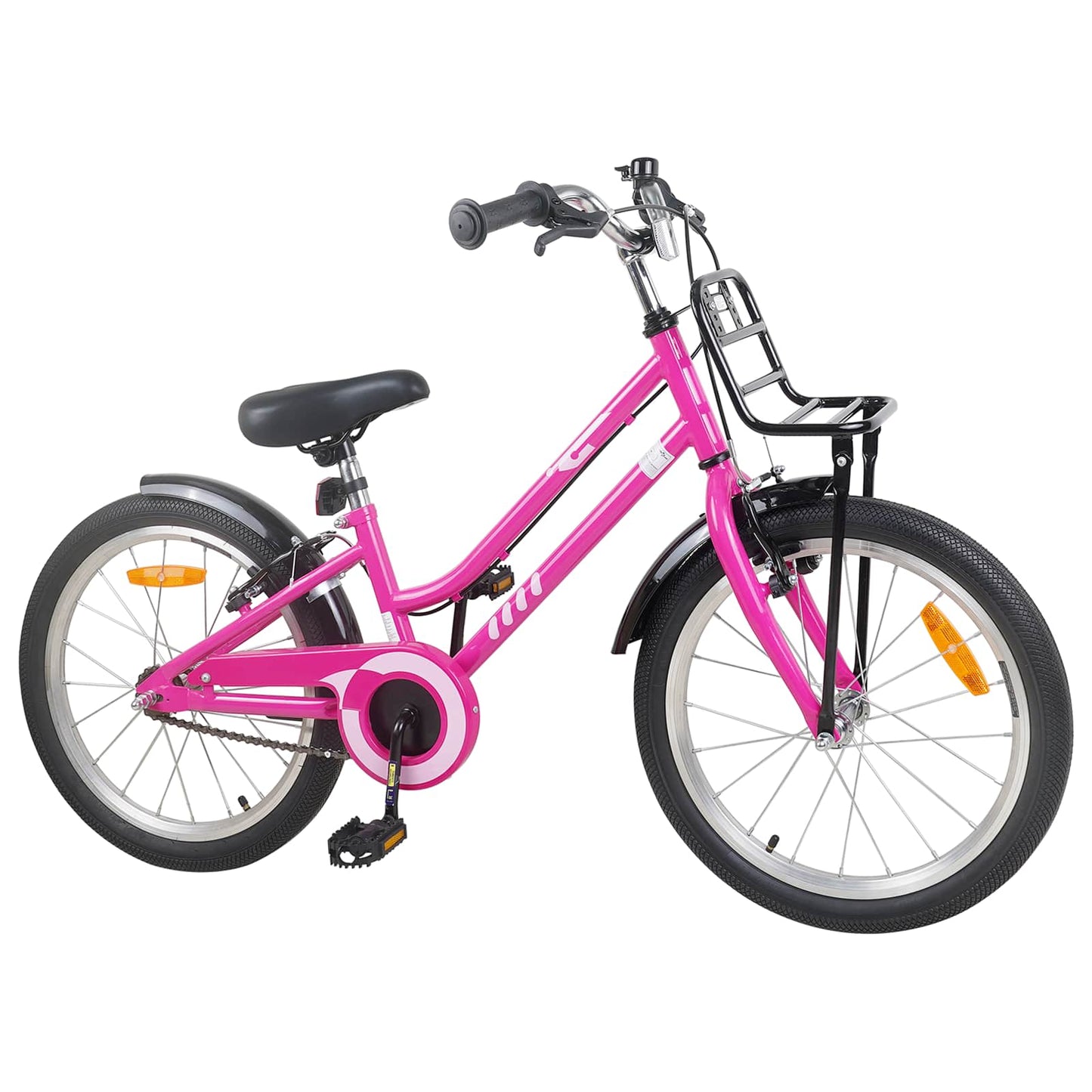 Børnecykel 20 tommer til børn i alderen 6-11 år Pink Sort