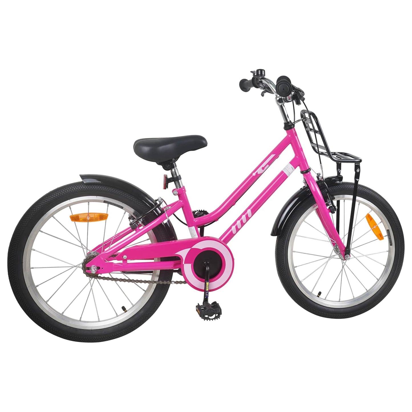 Børnecykel 20 tommer til børn i alderen 6-11 år Pink Sort