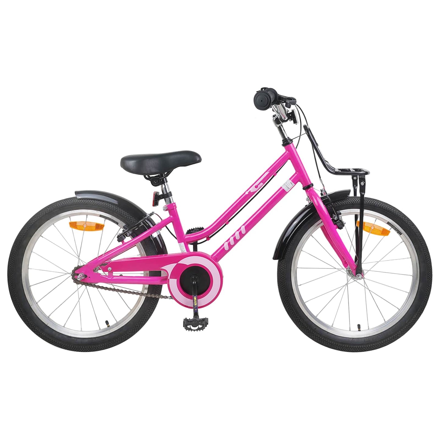 Børnecykel 20 tommer til børn i alderen 6-11 år Pink Sort