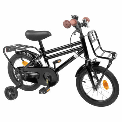 Børnecykel 12 tommer til 2-4 år gamle Sort
