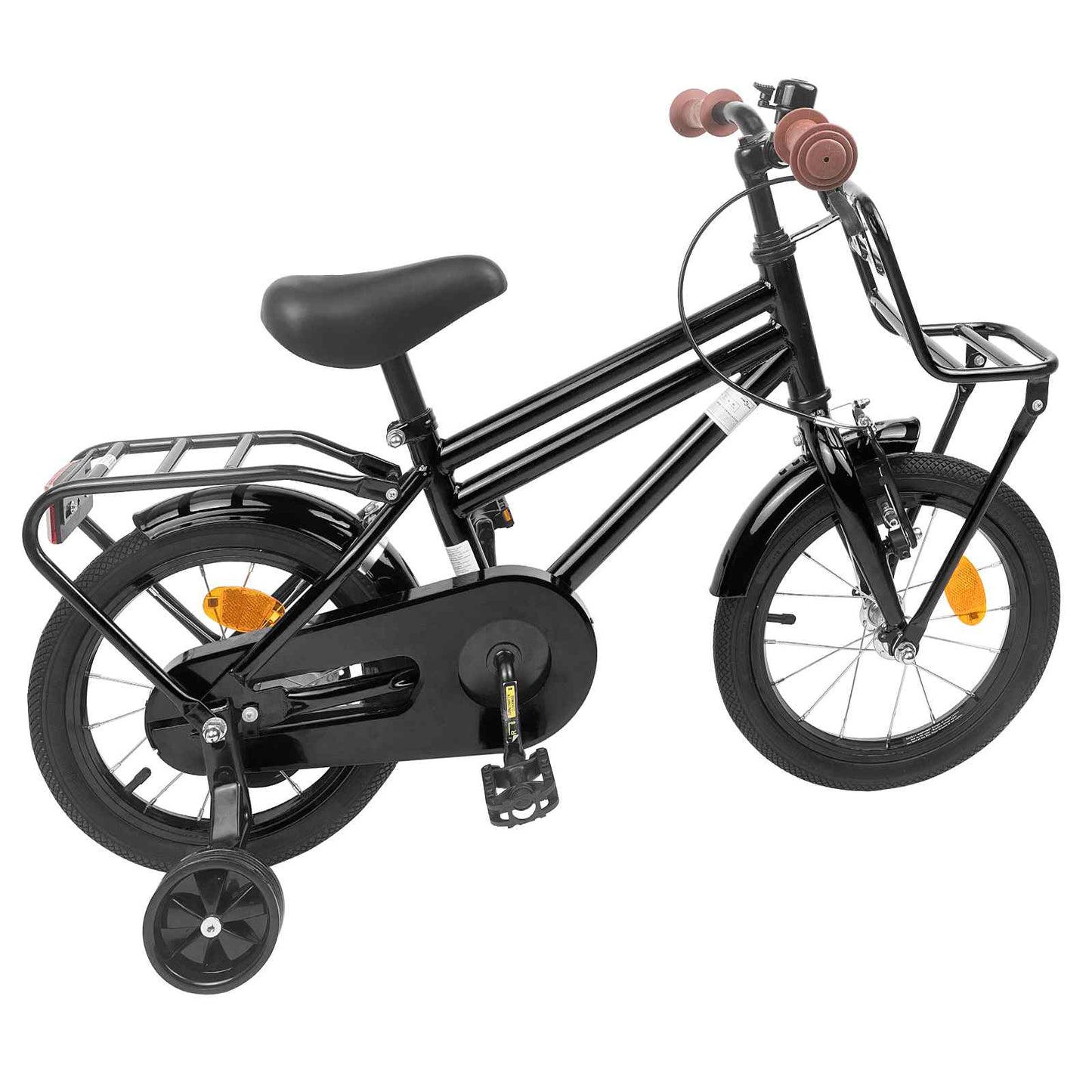 Børnecykel 12 tommer til 2-4 år gamle Sort