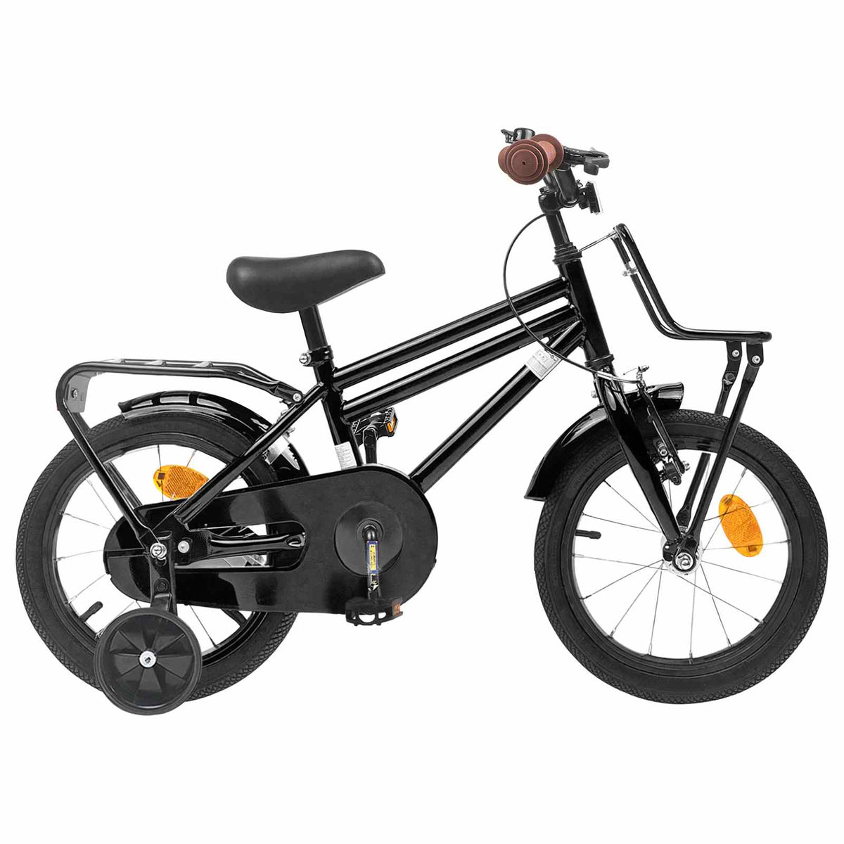 Børnecykel 12 tommer til 2-4 år gamle Sort