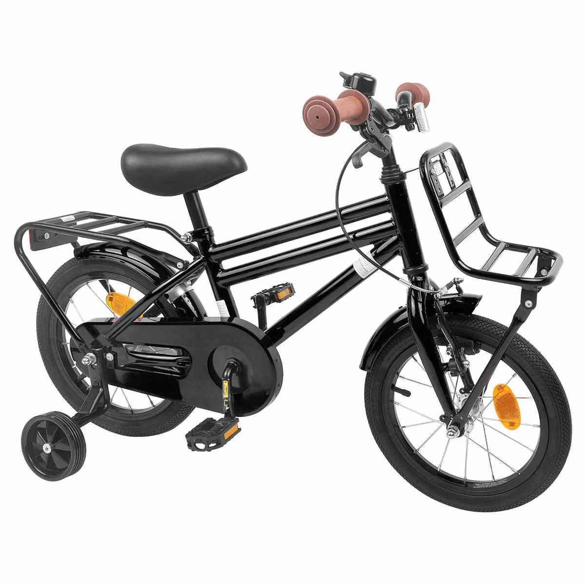 Børnecykel 14 tommer anbefalet til 3-5 år gammel Sort