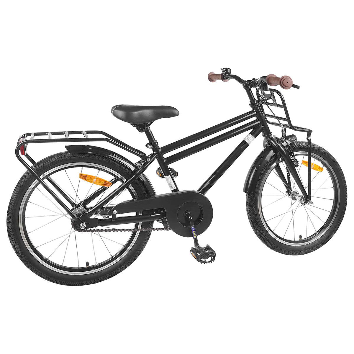 Børnecykel 18 tommer til 5-7 år gammel Sort